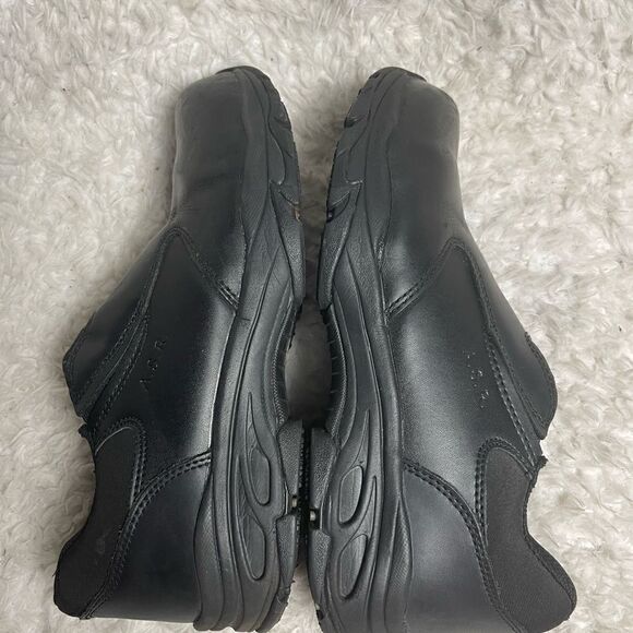 Unisex Thorogood ASR Black Leather slip on shoes Rubber soles Men SZ9M W SZ11M